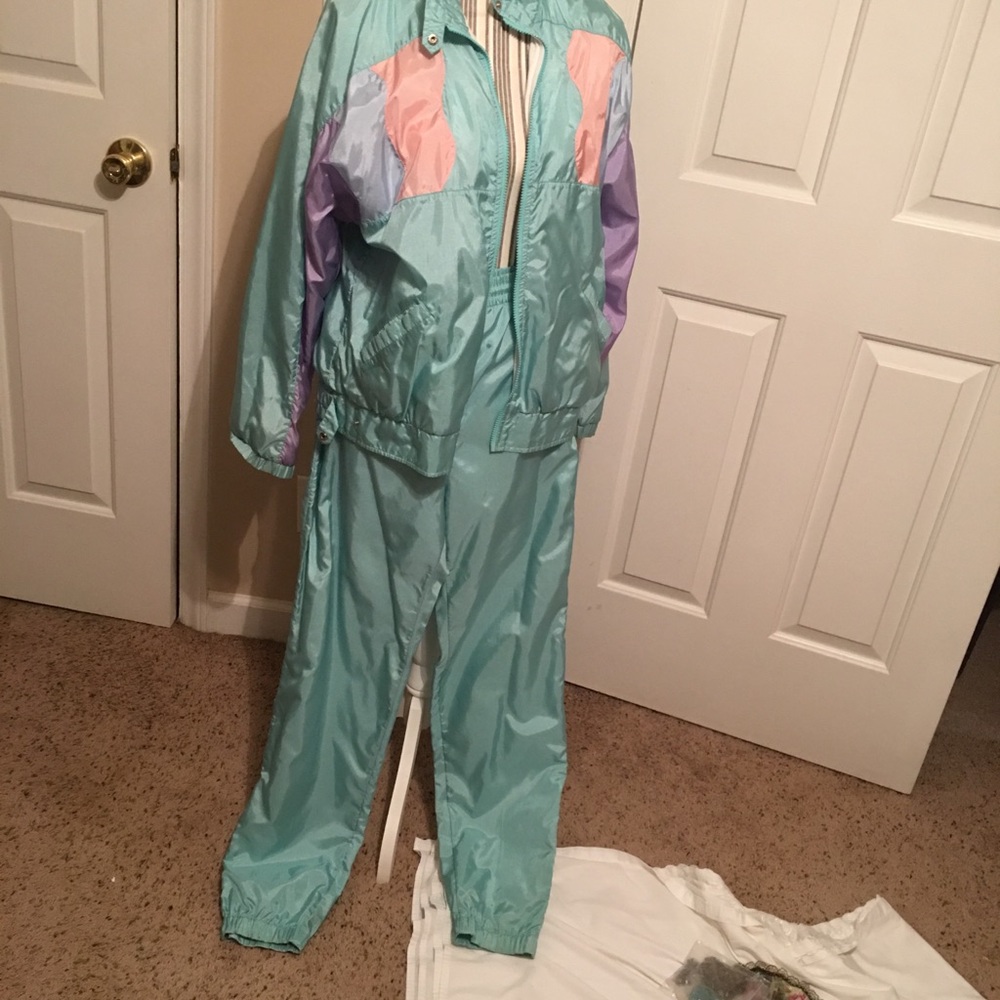 Silky warm-up suit